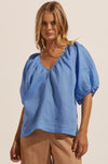 zoe kratzmann - element top in azure
