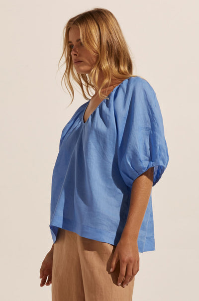 zoe kratzmann - element top in azure