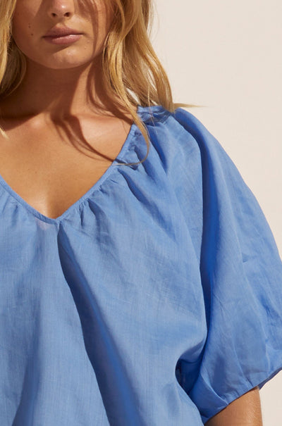 zoe kratzmann - element top in azure