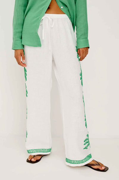Rails - Emmie Pant in Emerald Palms Embroidery