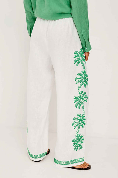Rails - Emmie Pant in Emerald Palms Embroidery