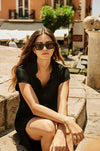 Mela Purdie - Henley Dress in Powder Knit