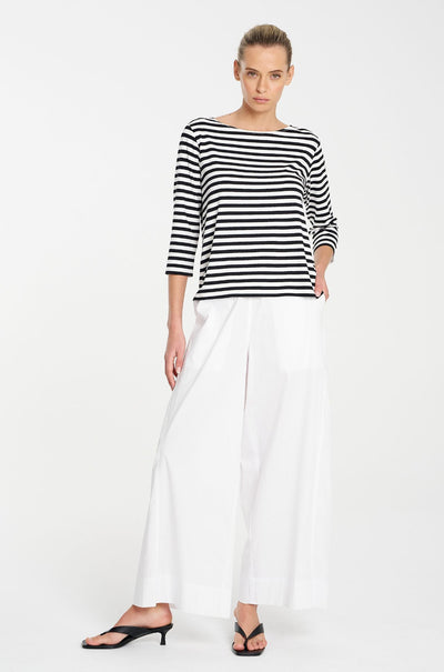 Mela Purdie - Relaxed Boat Neck in Picasso Stripe Jersey