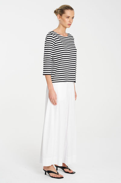 Mela Purdie - Relaxed Boat Neck in Picasso Stripe Jersey