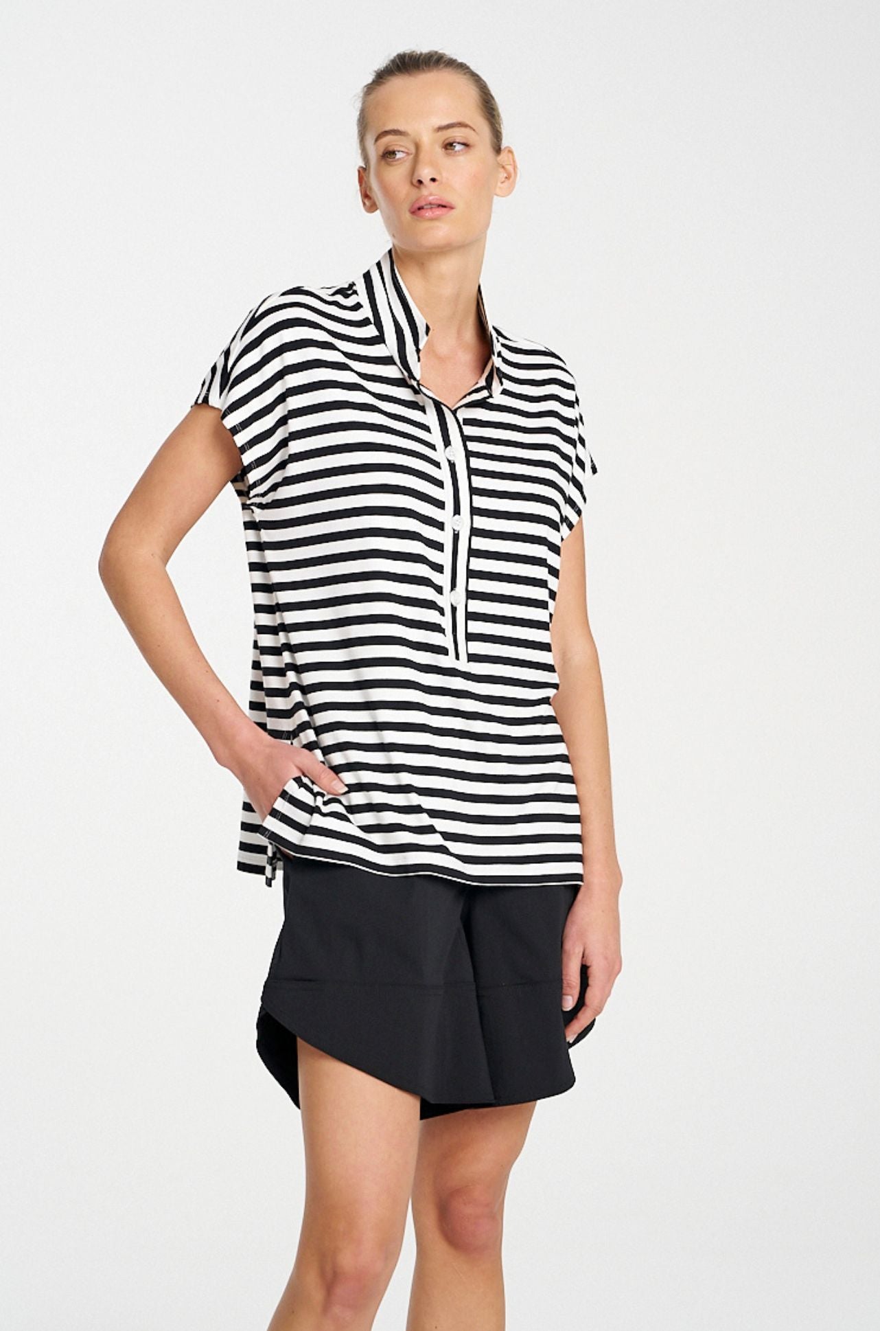 Mela Purdie - Henley Tank in Picasso Stripe Jersey