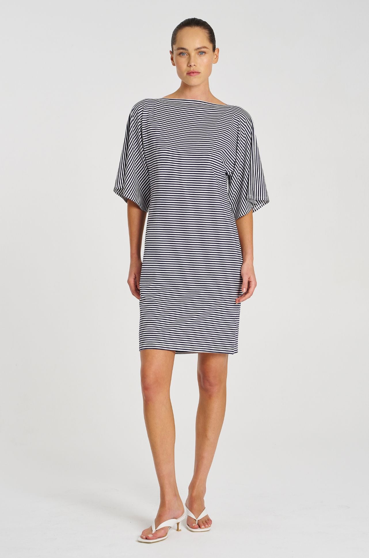 Mela Purdie - Picasso Dress in Yacht Stripe Jersey