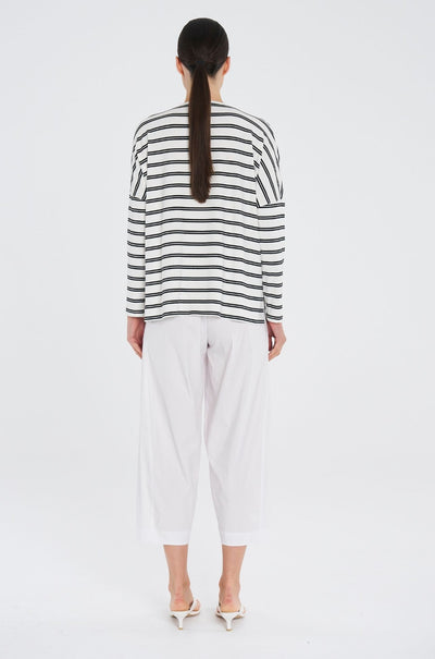 Mela Purdie - Wedge Sweater in Dual Stripe Jersey