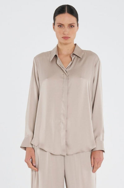 Mela Purdie - Soft Shirt in Mirror Satin