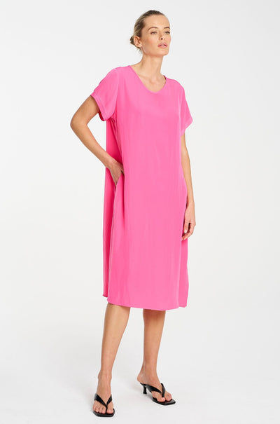 Mela Purdie - Transit T Dress in Hot Pink