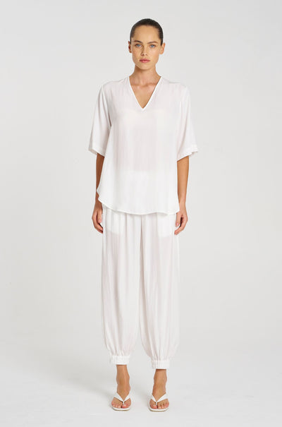 Mela Purdie - Swish Plaza Top in White