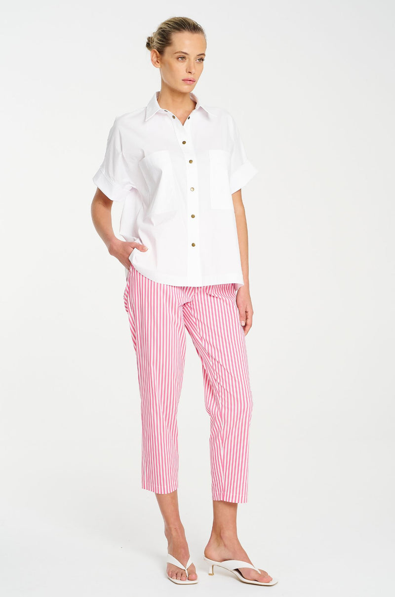 Mela Purdie - Nomad Pant in Hot Pink Stripe Microprene