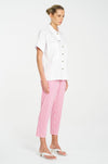 Mela Purdie - Nomad Pant in Hot Pink Stripe Microprene