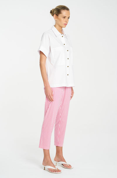 Mela Purdie - Nomad Pant in Hot Pink Stripe Microprene