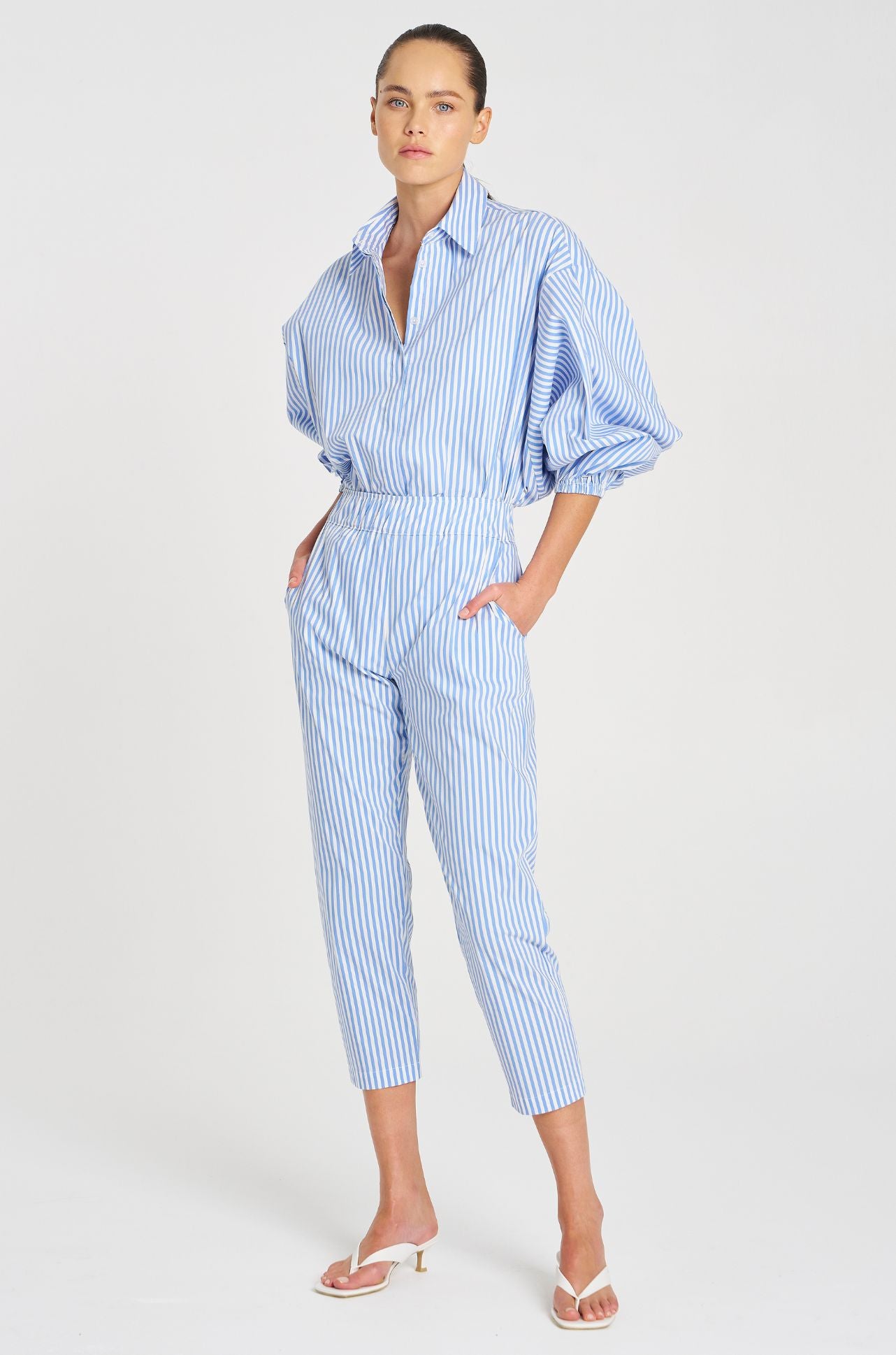 Mela Purdie - Nomad Pant in Miami Stripe Microprene