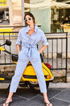 Mela Purdie - Nomad Pant in Miami Stripe Microprene