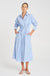 Mela Purdie - Draw Waist Dress in Miami Stripe Microprene