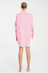 Mela Purdie - Villa Overshirt in Stripe Microprene