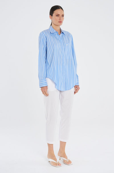 Mela Purdie - Saville Shirt in Saville Stripe