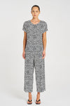 Mela Purdie - Pace Pant in Terrain Print Charmeuse