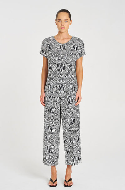 Mela Purdie - Pace Pant in Terrain Print Charmeuse