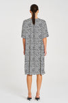 Mela Purdie - Plaza Dress in Terrain Print Charmeuse