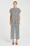 Mela Purdie - Stand Shirt in Terrain Print Charmeuse
