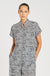Mela Purdie - Stand Shirt in Terrain Print Charmeuse
