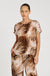 Mela Purdie - Cap Shell in Silk Tiger Print