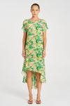 Mela Purdie - Cap Shell in Silk Lilly Print