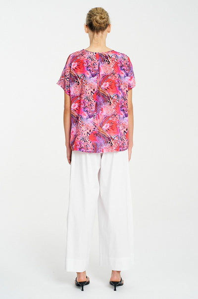 Mela Purdie - Scoop Shell in Kaleidoscope Print Silk
