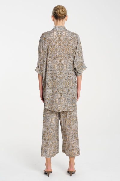 Mela Purdie - Pace Pant in Spinifex Print Silk