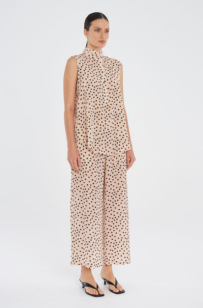 Mela Purdie - Pace Pant in Scattered Spot Silk Print