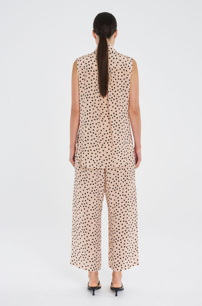 Mela Purdie - Pace Pant in Scattered Spot Silk Print