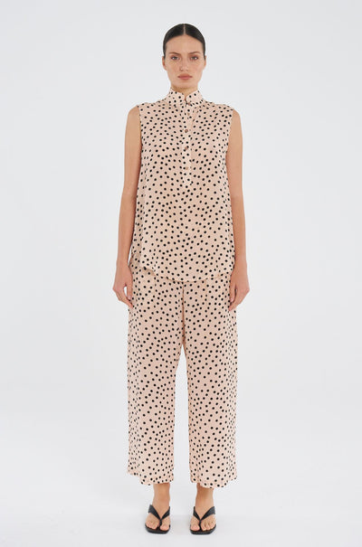Mela Purdie - Pace Pant in Scattered Spot Silk Print
