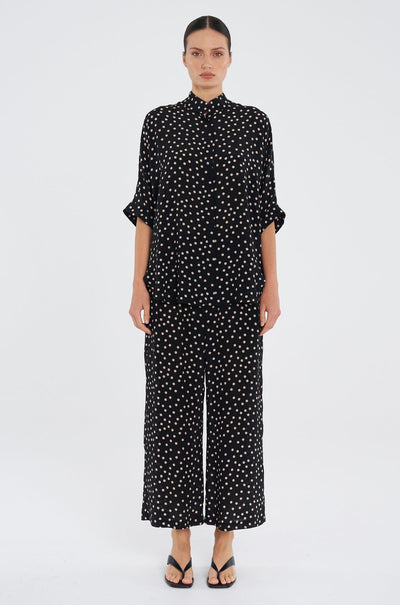 Mela Purdie - Pace Pant in Scattered Spot Silk Print