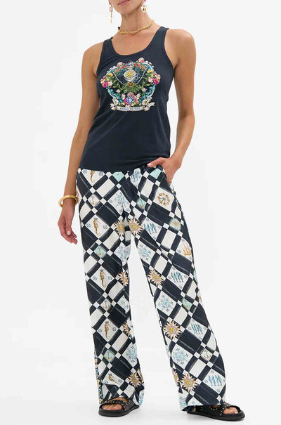 Camilla - Folk Afloat Button Front Lounge Pant