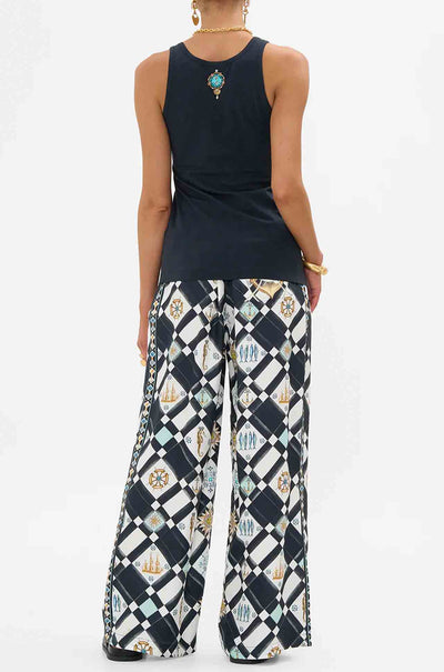 Camilla - Folk Afloat Button Front Lounge Pant