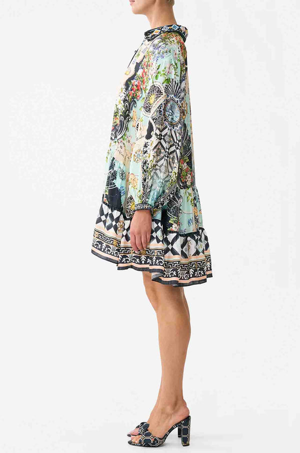 TIERED BODICE DRESS FOLK AFLOAT