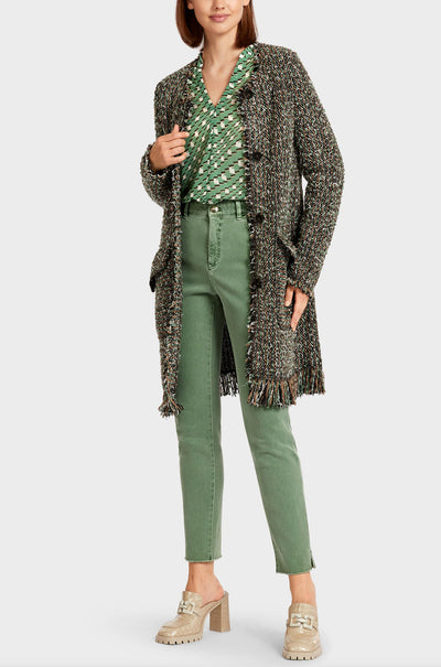 Marc Cain - Frayed Edge Tweed Knit Coat