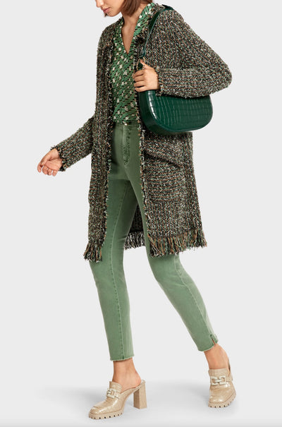 Marc Cain - Frayed Edge Tweed Knit Coat