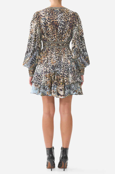 Camilla - Fiesta, Siesta, Repeat Button Front Frill Dress