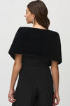 Joseph Ribkoff - Faux Fur Cover-Up w/ Rhinestone Loop