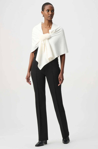 Joseph Ribkoff - Faux Fur Draped Cover Up