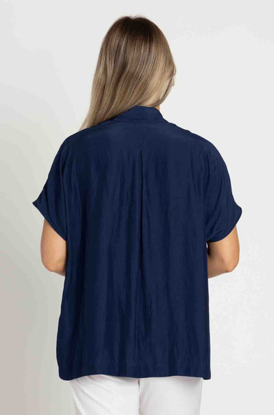 Mela Purdie - Fluid Shell in Mache in Denim