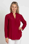 Mela Purdie - Flute Blouse in Chilli