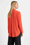 Mela Purdie - Flute Blouse in Tangello