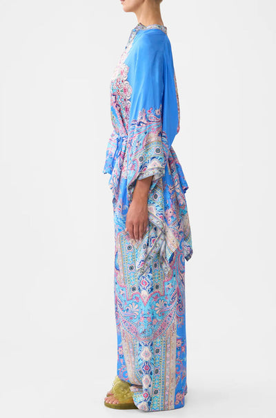 Camilla - Footsteps In Folklore Button Through Scarf Blouse