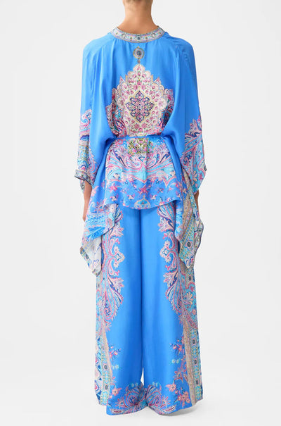 Camilla - Footsteps In Folklore Button Through Scarf Blouse