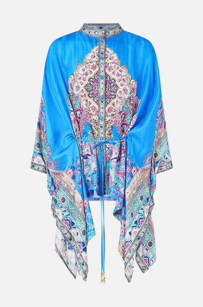 Camilla - Footsteps In Folklore Button Through Scarf Blouse