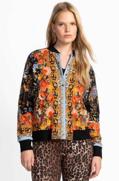 Johnny Was - French Terry Bomber Jacket in Leto